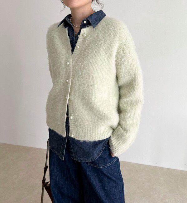 fredy emue「ふわふわ起毛ニットカーディガン」|カーディガン|