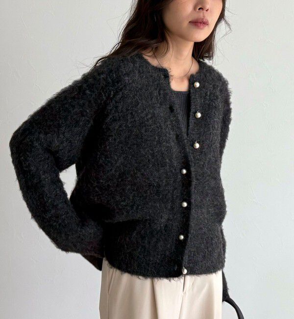 fredy emue「ふわふわ起毛ニットカーディガン」|カーディガン|