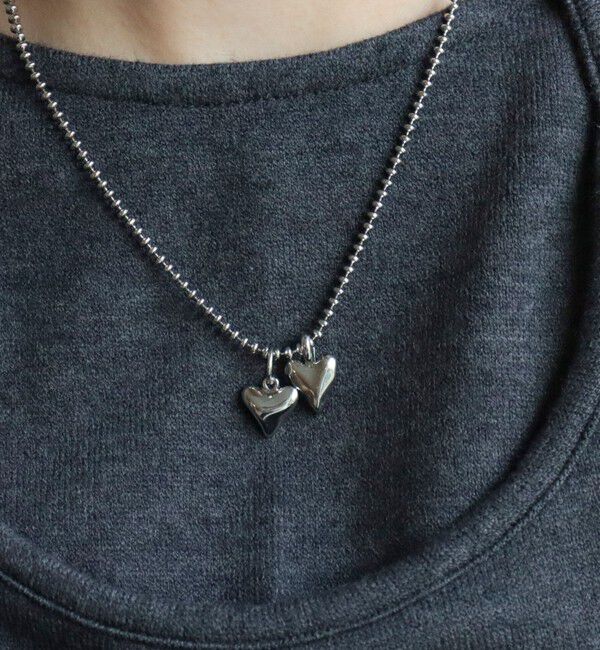 fredy emue「シルバーWハートアジャストネックレス」|ネックレス|