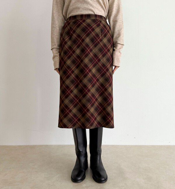 fredy emue「チェックミディスカート」|スカート|