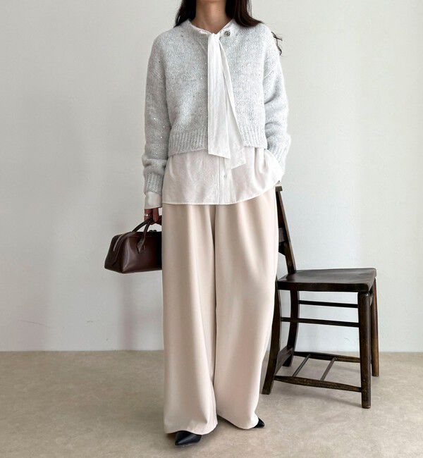 fredy emue「ボウタイギャザーブラウス」|シャツ・ブラウス|