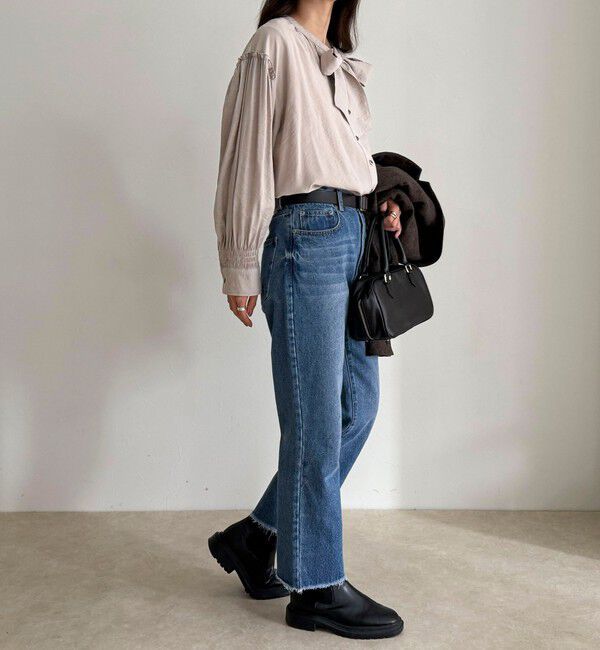 fredy emue「ボウタイギャザーブラウス」|シャツ・ブラウス|