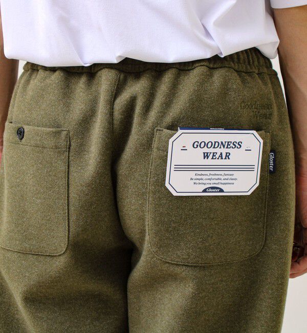 GLOSTER「【GOODNESS WEAR】リラックスメルトンパンツ」|チノ|