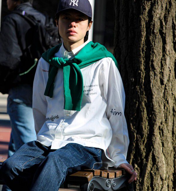 GLOSTER「【気分を上げるフレーズ】ポジティブメッセージシャツ パート2」|シャツ・ブラウス|