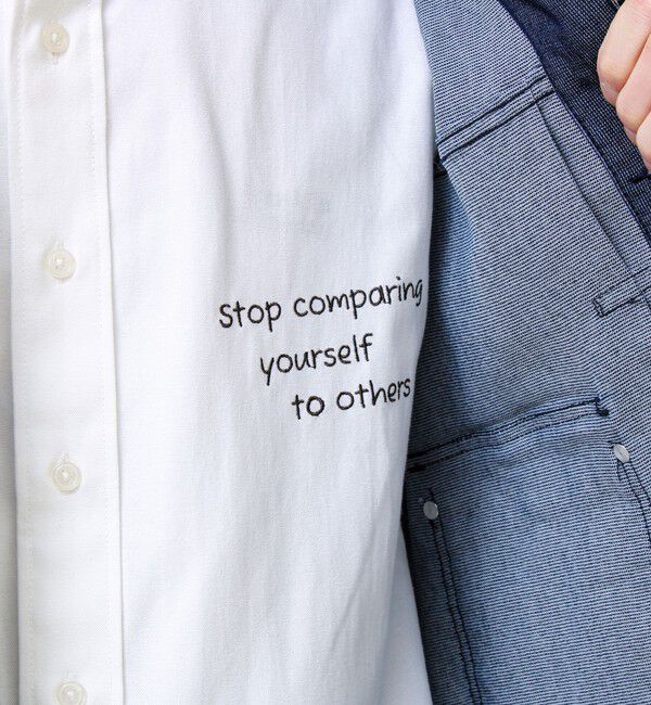 GLOSTER「【気分を上げるフレーズ】ポジティブメッセージシャツ パート2」|シャツ・ブラウス|