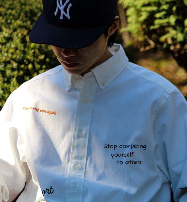 GLOSTER「【気分を上げるフレーズ】ポジティブメッセージシャツ パート2」|シャツ・ブラウス|