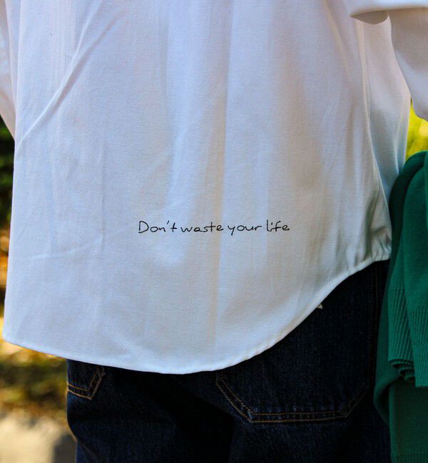 GLOSTER「【気分を上げるフレーズ】ポジティブメッセージシャツ パート2」|シャツ・ブラウス|