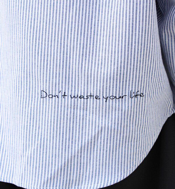 GLOSTER「【気分を上げるフレーズ】ポジティブメッセージシャツ パート2」|シャツ・ブラウス|