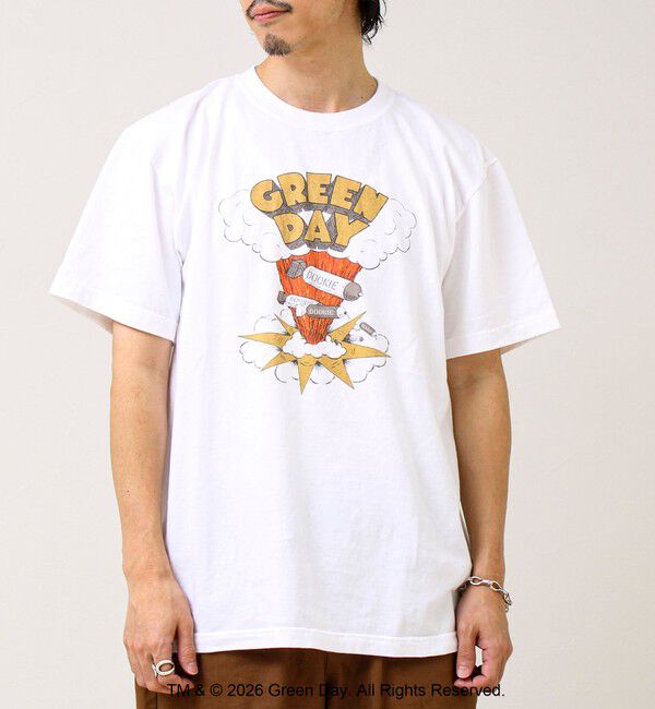 GLOSTER「【GOOD ROCK SPEED】別注 GREEN DAY プリントTシャツ」|Tシャツ・カットソー|ホワイト系その他