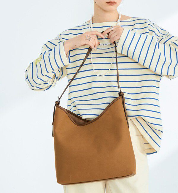 fredy emue「異素材コンビワンハンドルバッグ」|ショルダー・メッセンジャー|