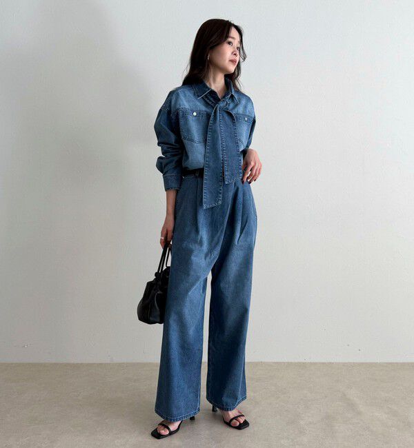 fredy emue「《セットアップ対応》ラップデニムパンツ」|デニム|