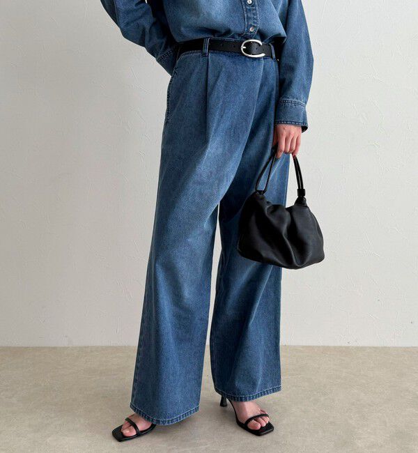 fredy emue「《セットアップ対応》ラップデニムパンツ」|デニム|