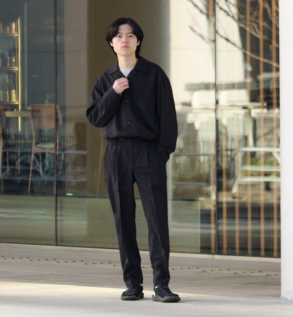 GLOSTER「【春夏に着たい上品素材】リネンタッチドビーワークシャツ」|シャツ・ブラウス|