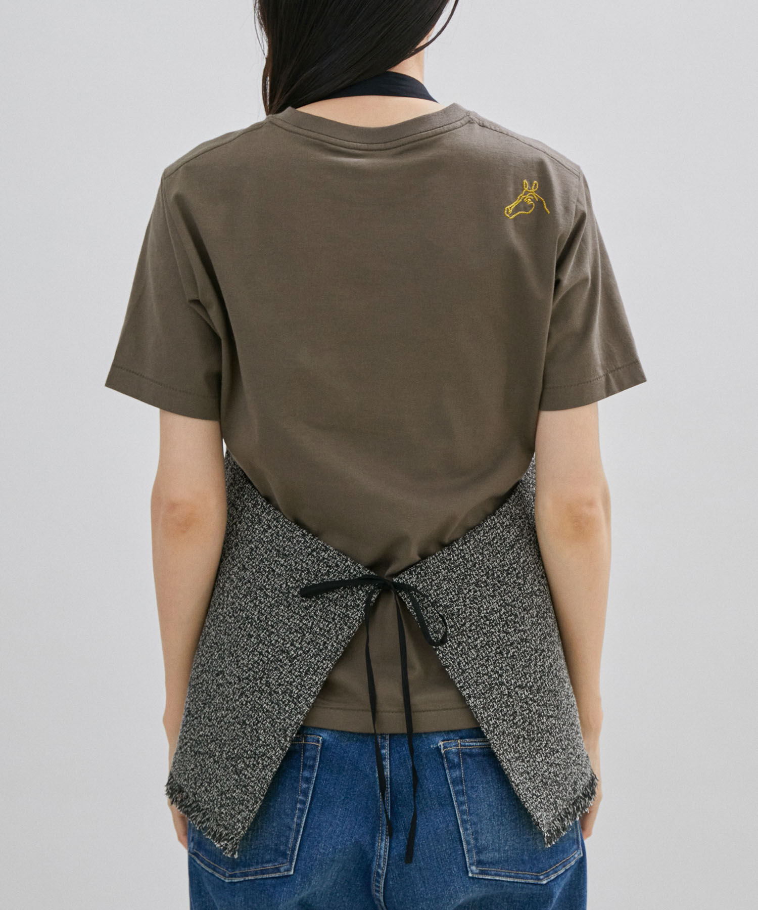 SALON adam et rope'「【サステナブル】ツイードジレ/ベスト」|ベスト・ジレ|