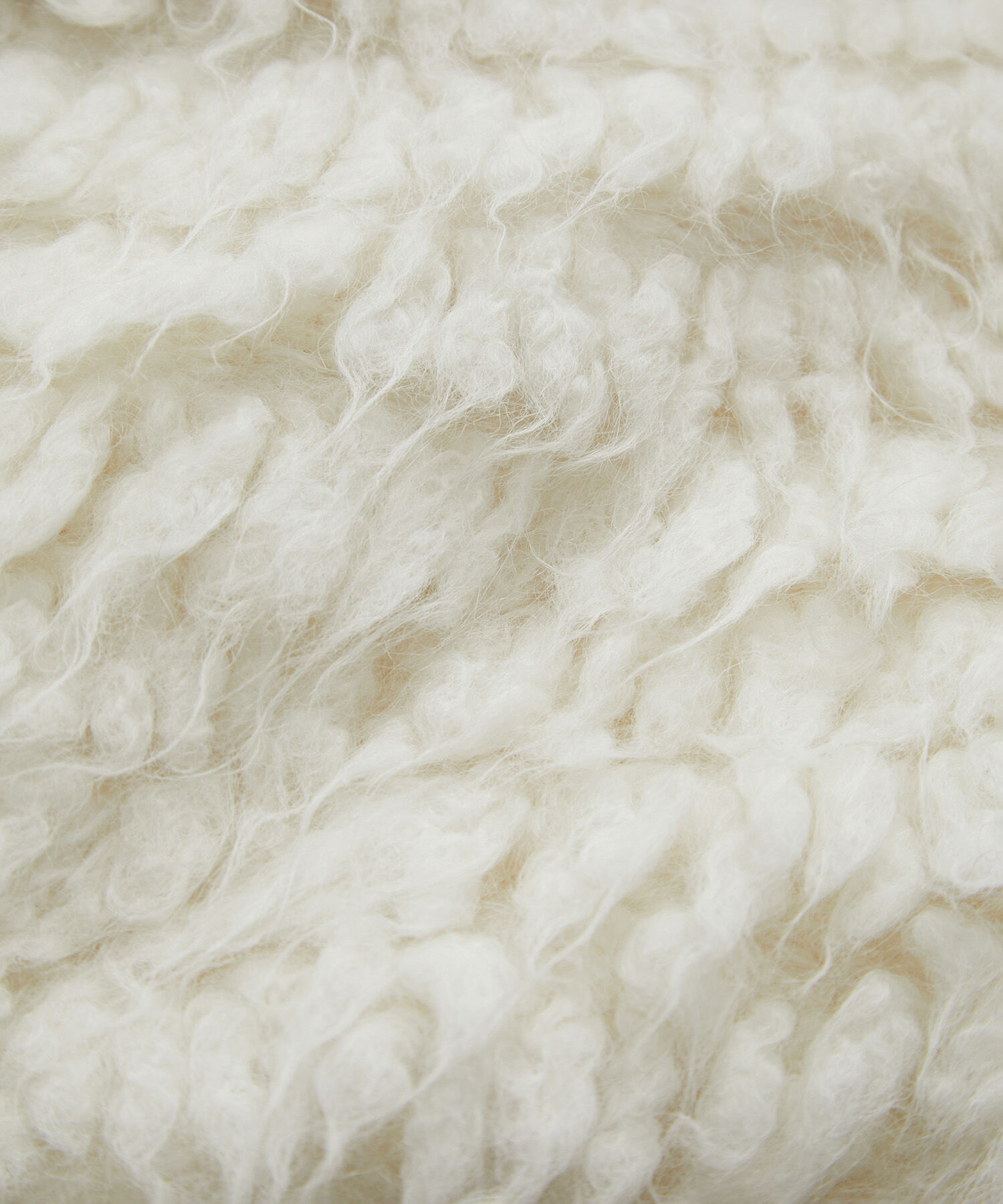 SALON adam et rope'「ファーアルパカフリンジクロップドカーディガン」|カーディガン|