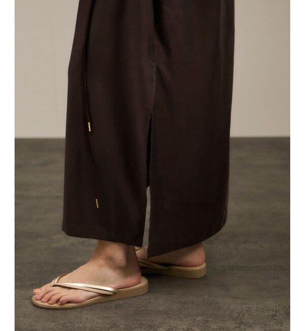 SALON adam et rope'「キュプラツイルVネックワンピース」|ワンピース|