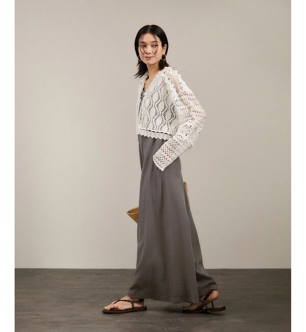 SALON adam et rope'「【WEB限定】ストレッチベアテレコオールインワン」|オールインワン|