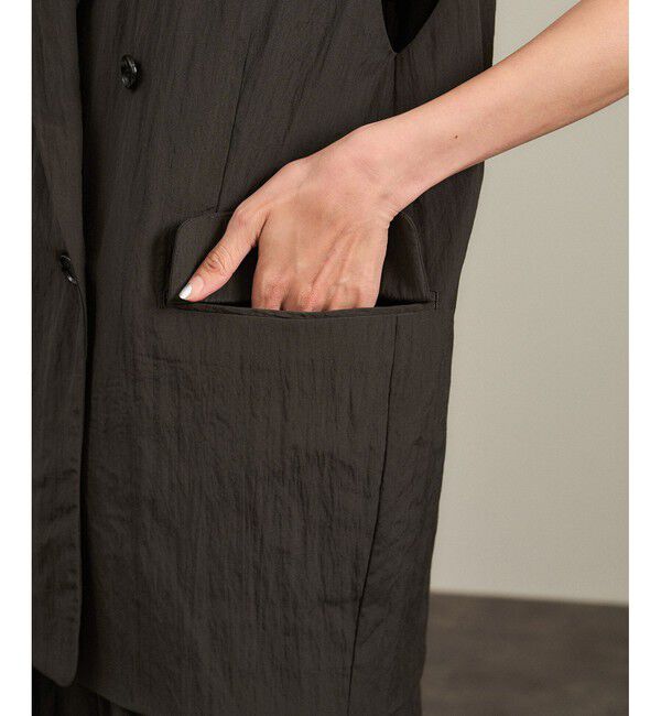 SALON adam et rope'「ウールナイロンワッシャージレ」|ベスト・ジレ|