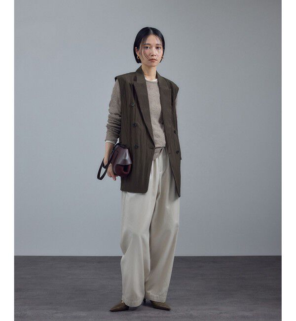 SALON adam et rope'「ウールナイロンワッシャージレ」|ベスト・ジレ|