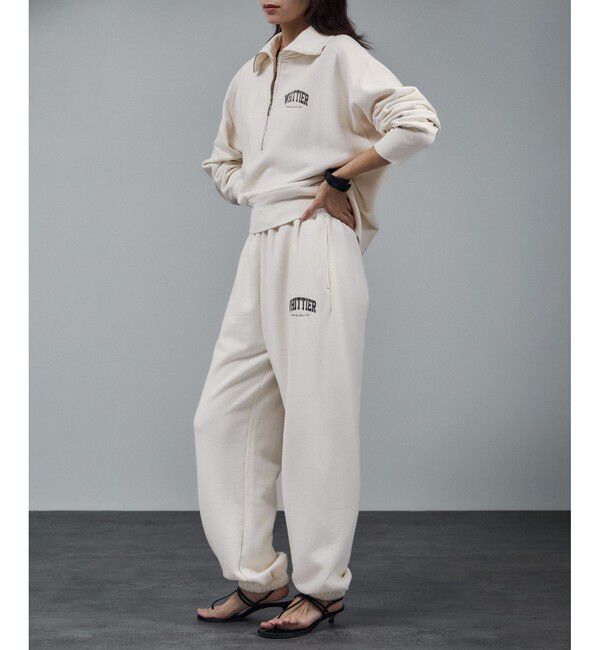 SALON adam et rope'「【WEB限定】ビンテージライクスウェットパンツ［セットアップ対応］」|チノ|