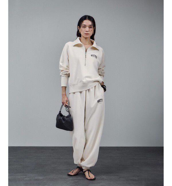 SALON adam et rope'「【WEB限定】ビンテージライクスウェットパンツ［セットアップ対応］」|チノ|