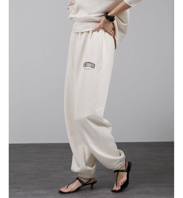 SALON adam et rope'「【WEB限定】ビンテージライクスウェットパンツ［セットアップ対応］」|チノ|オフホワイト(15)