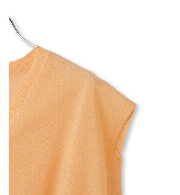 SALON adam et rope'「コットンリネンシアーVネックベスト」|ベスト・ジレ|