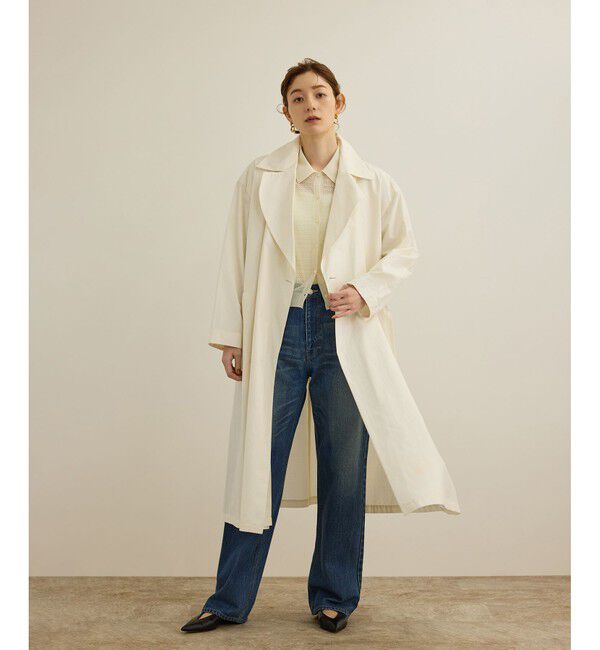 ROPE「【軽量】コットンポプリン スプリングコート」|トレンチコート|