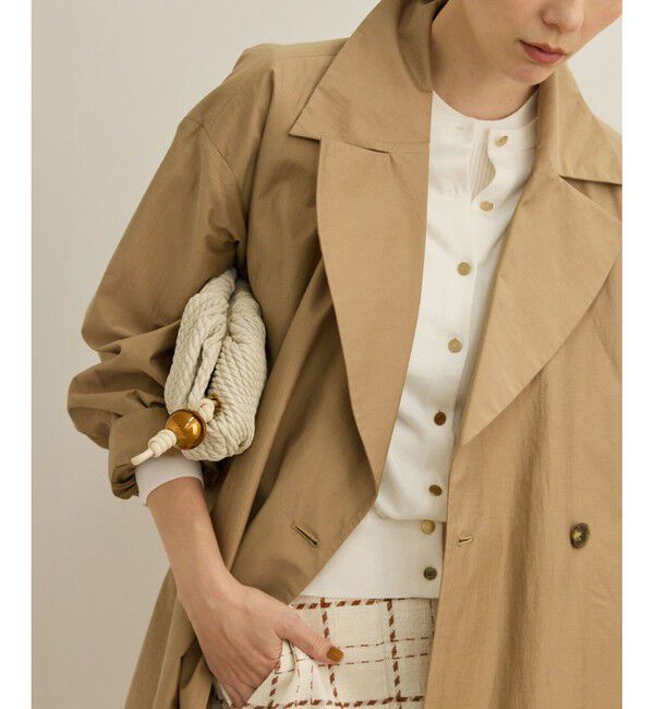 ROPE「【軽量】コットンポプリン スプリングコート」|トレンチコート|
