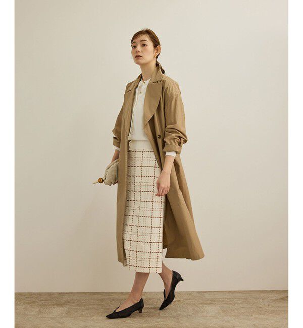 ROPE「【軽量】コットンポプリン スプリングコート」|トレンチコート|