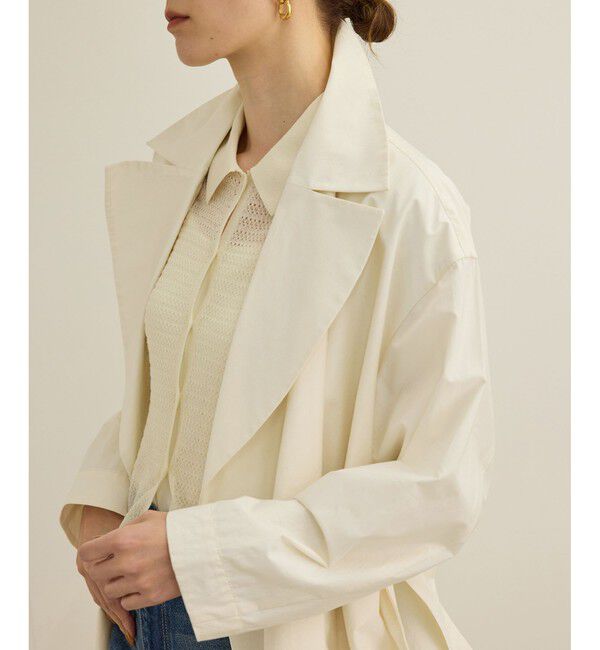 ROPE「【軽量】コットンポプリン スプリングコート」|トレンチコート|