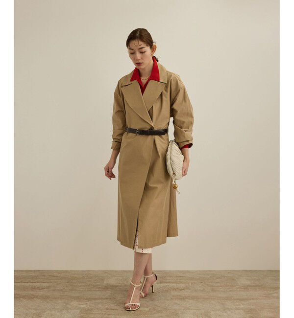 ROPE「【軽量】コットンポプリン スプリングコート」|トレンチコート|