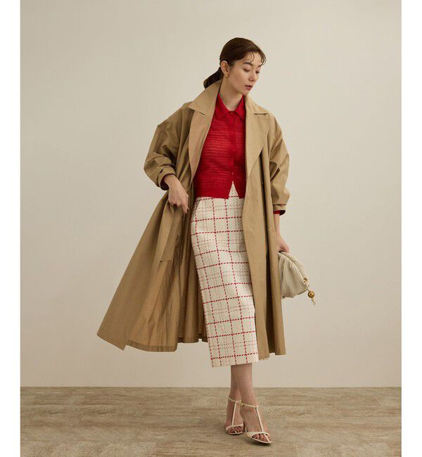 ROPE「【軽量】コットンポプリン スプリングコート」|トレンチコート|