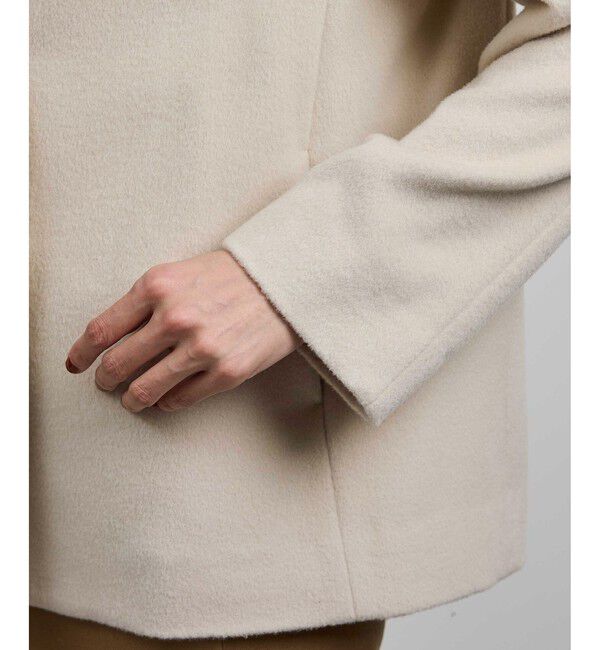 ROPE「プレミアムカシミヤ ショートコート【25AW】」|ステンカラーコート|