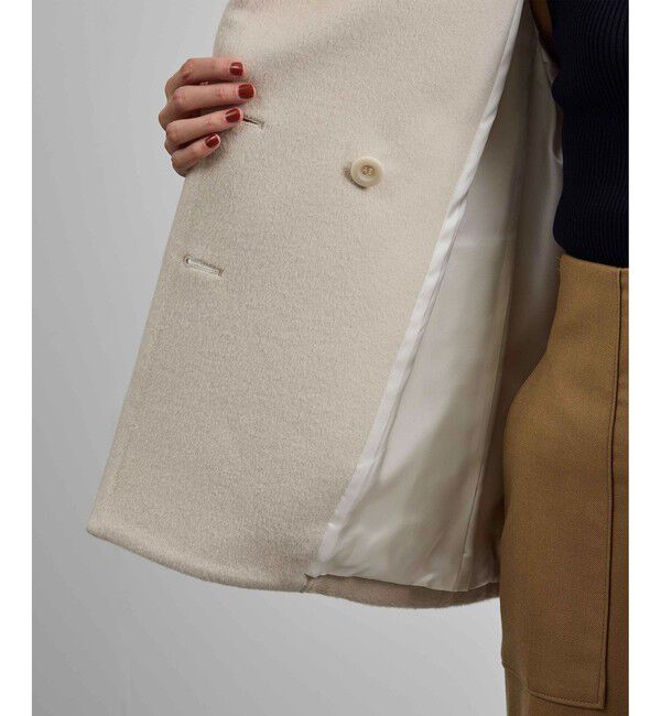 ROPE「プレミアムカシミヤ ショートコート【25AW】」|ステンカラーコート|