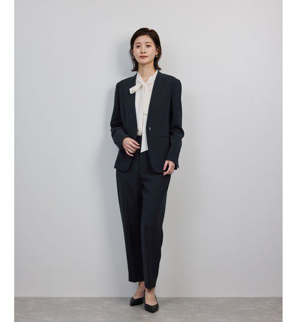 ROPE「トリアセダブルクロス テーパードパンツ/イージーケア・25AW」|チノ|