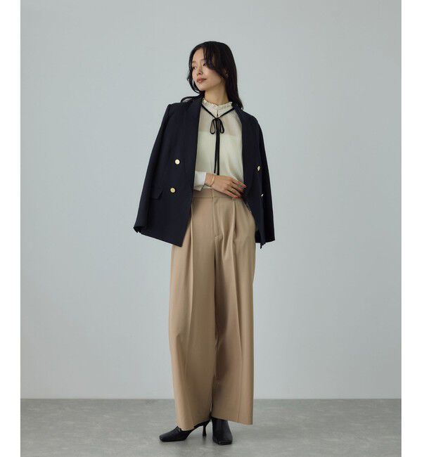 ROPE「ストレッチ金ボタンブレザージャケット」|テーラードジャケット|