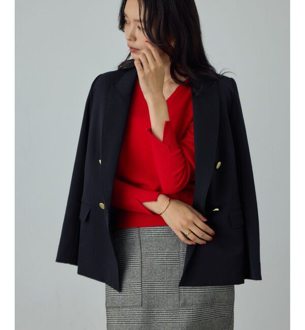 ROPE「ストレッチ金ボタンブレザージャケット」|テーラードジャケット|