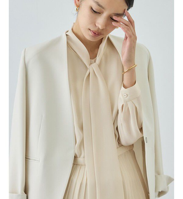 ROPE「ジョーゼットシフォンプリーツワンピース/26SS」|ワンピース|