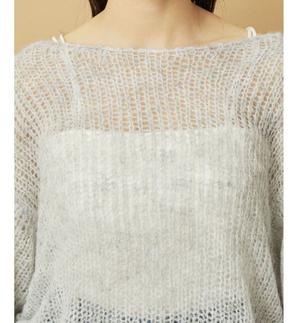 VIS「モヘアタッチシアーニット」|ニット・セーター|