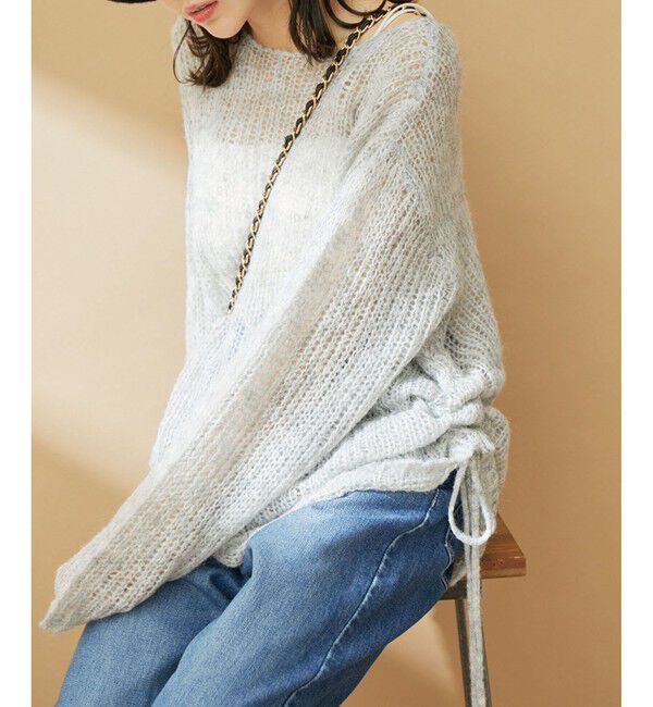 VIS「モヘアタッチシアーニット」|ニット・セーター|