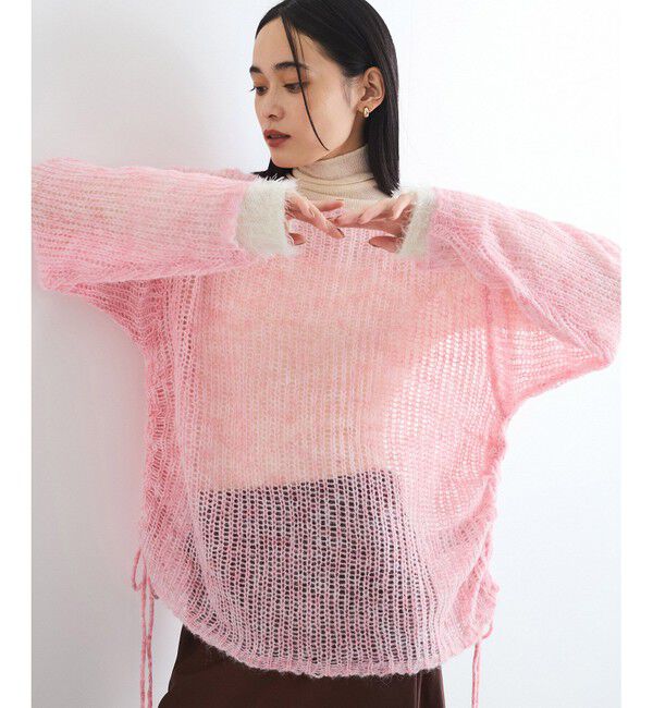 VIS「モヘアタッチシアーニット」|ニット・セーター|