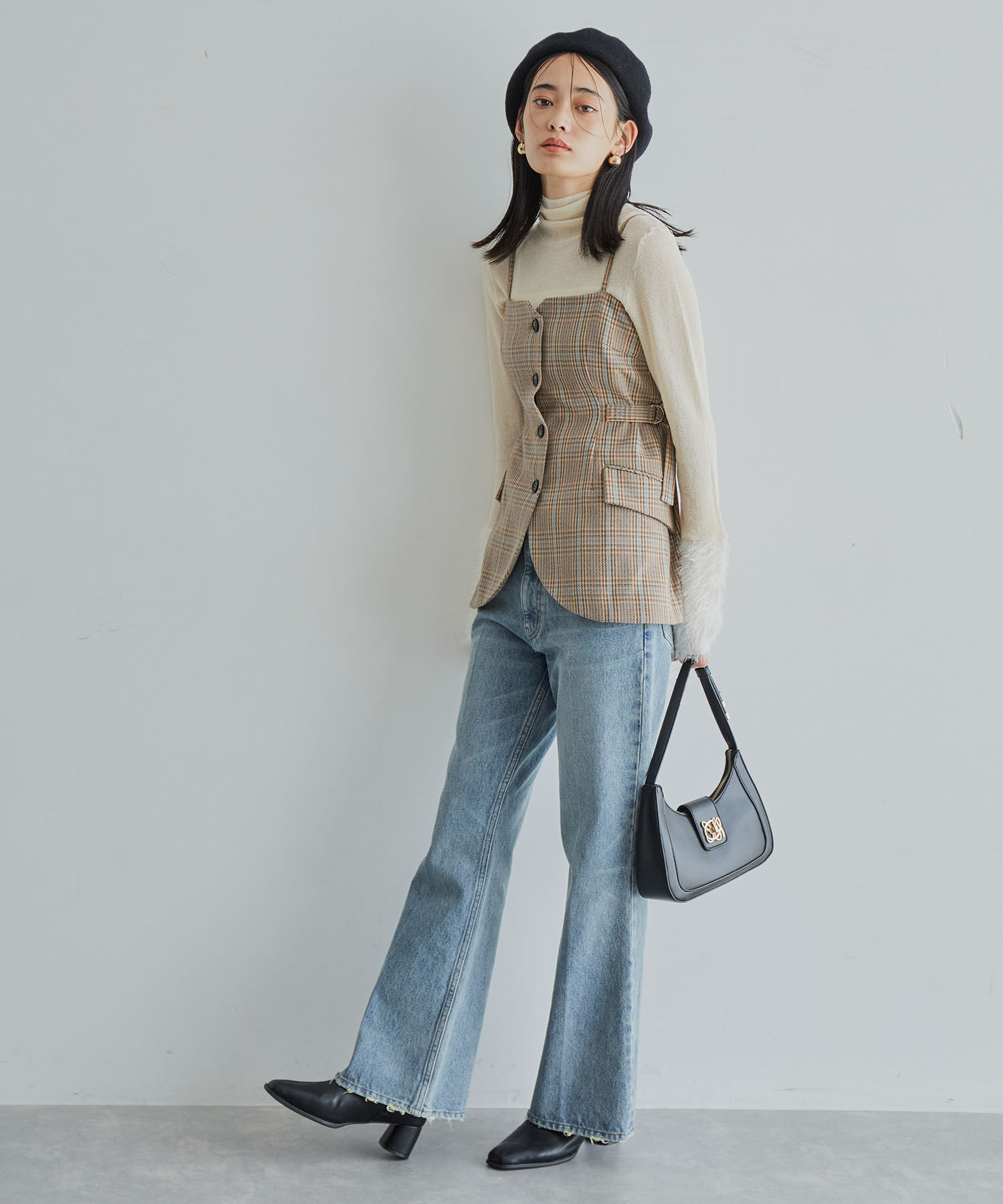 Juze「ストレッチヒールショートブーツ」|その他|