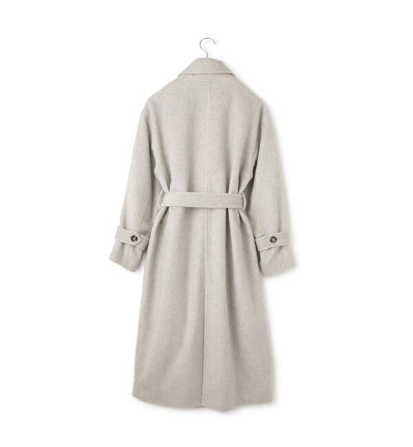 VIS「【2WAY】シャギーロングコート」|ステンカラーコート|