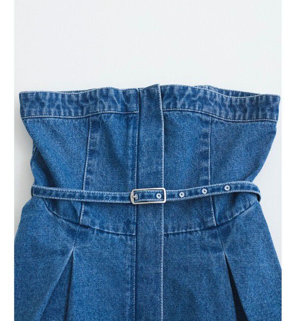 VIS「【洗える】デニムフレアベアトップ」|キャミソール|