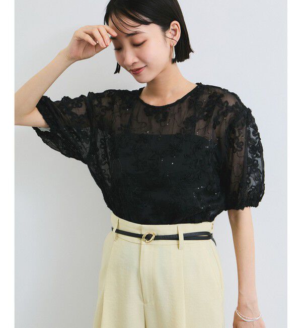 VIS「コード刺繍シアープルオーバー」|Tシャツ・カットソー|