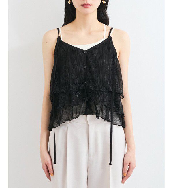 VIS「【WEB限定】【前後2WAY】グリッターフレアビスチェ」|キャミソール|