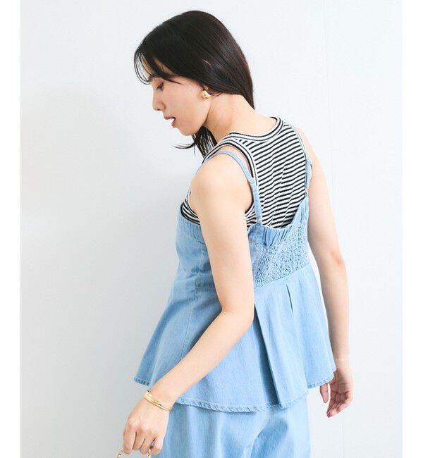 VIS「ライトオンスデニムビスチェ」|キャミソール|