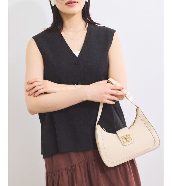 VIS「【180℃美人見え】ハンドルリボンワンショルダーバッグ」|ショルダー・メッセンジャー|