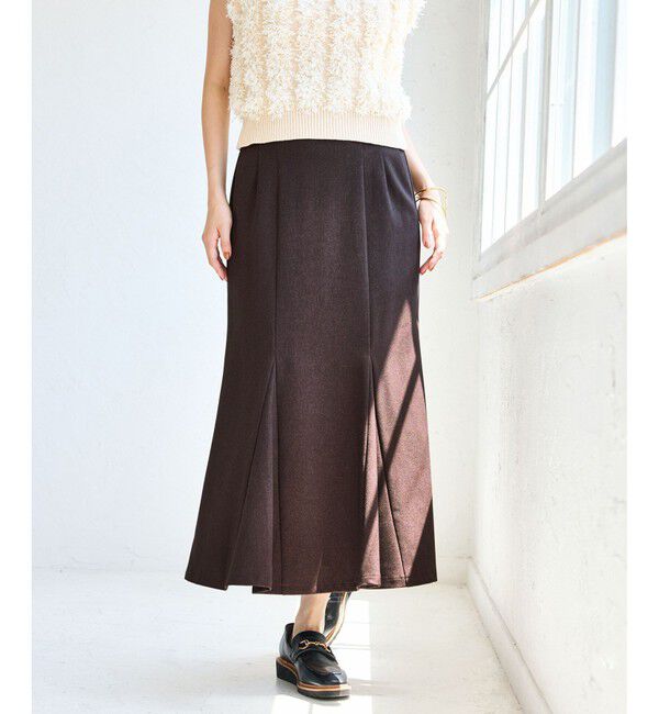 VIS「【美easy】ウーリッシュマーメイドスカート【セットアップ対応/洗える】」|スカート|